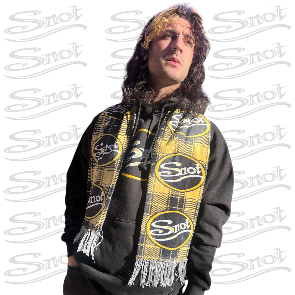 Snot Logo Plaid Scarf