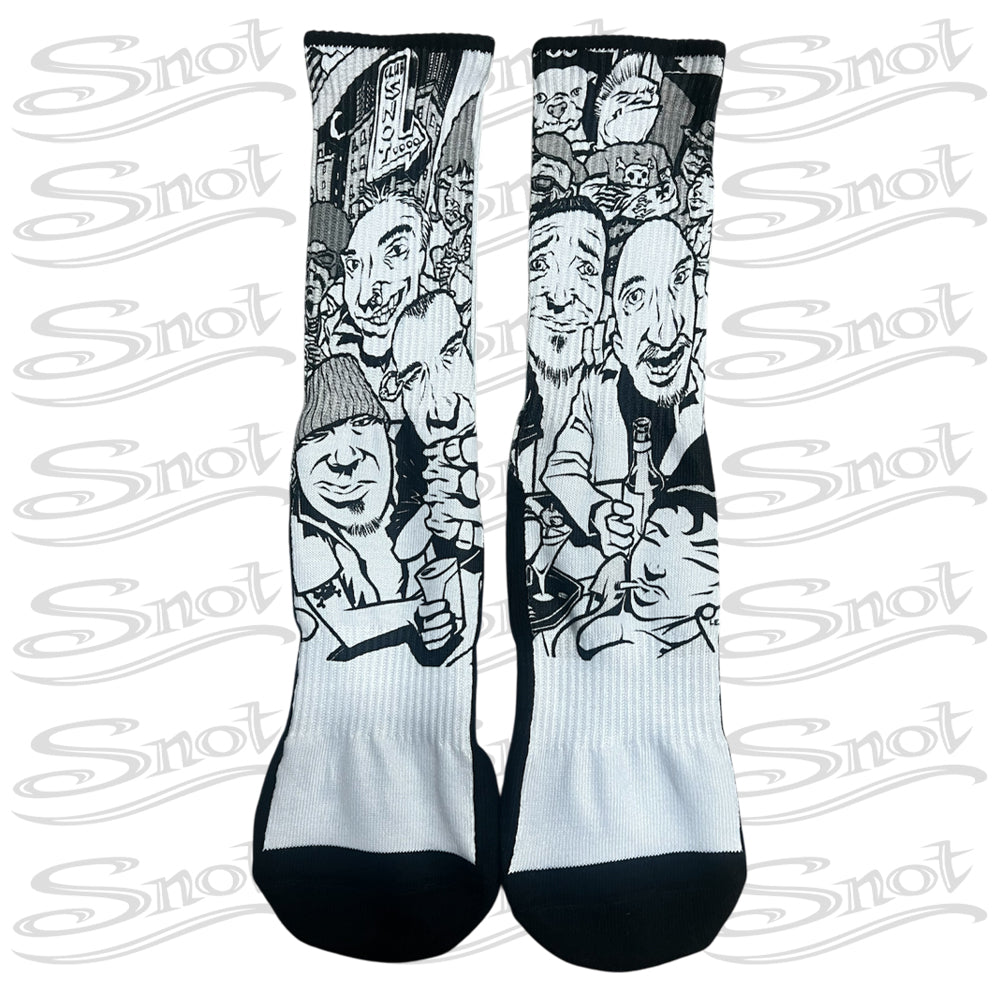 Snot Cartoon Socks