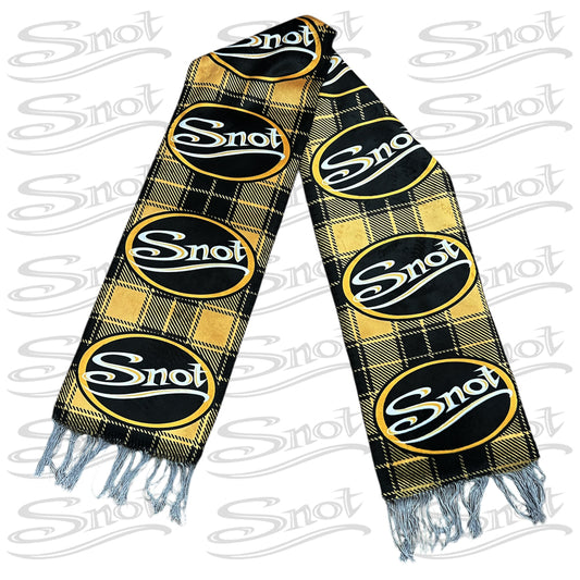 Snot Logo Plaid Scarf